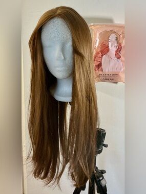 JB Extensions Flavia - Auburn Long Straight wig - Light Brown